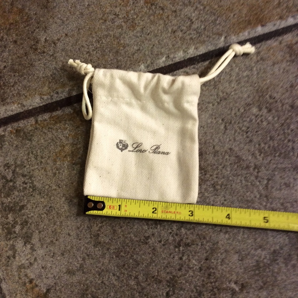 Loro Piana  Drawstring Pouch 3” x 3”